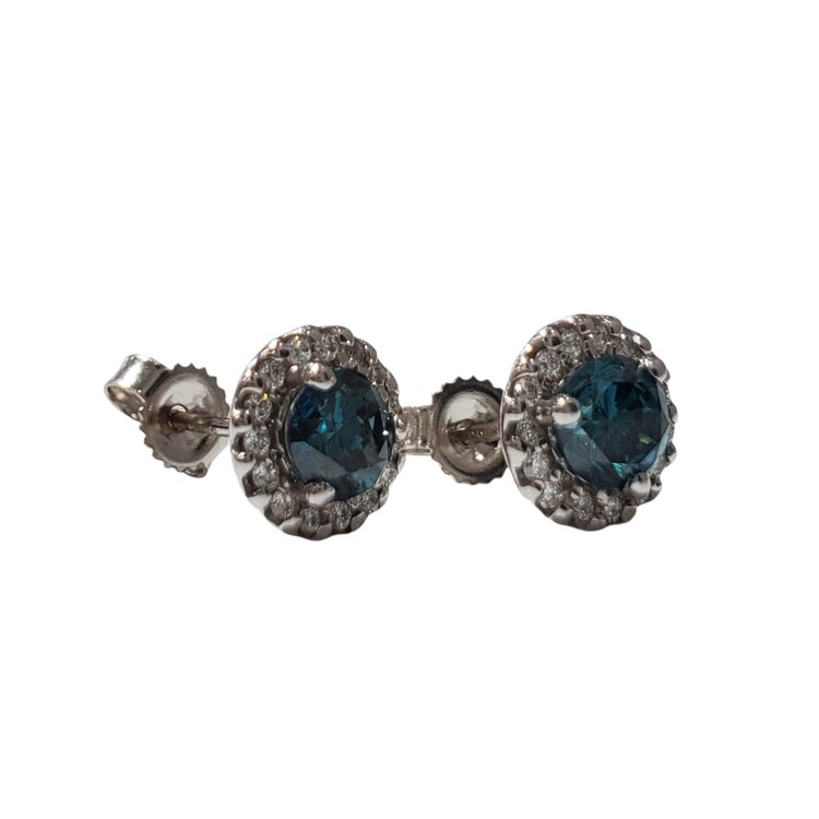 Gemdek M(R) 14K 1.02 IRR BL HALO STUDS