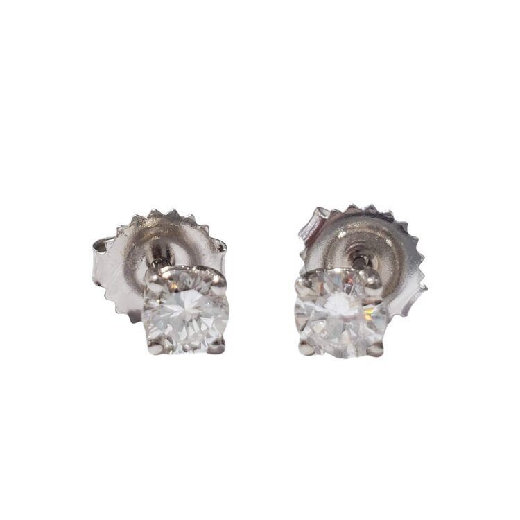 M(R) 14K .52CT ROUND DIAMOND STUDS