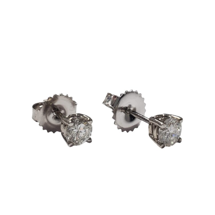 M(R) 14K .52CT ROUND DIAMOND STUDS