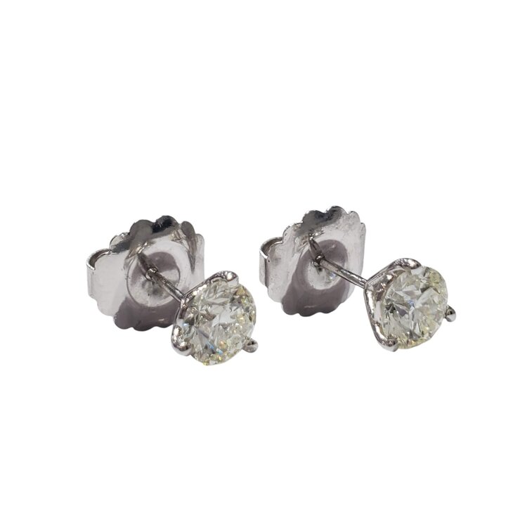 Gemdek M(R) 14K 1.80CT ROUND MARTINI STUD EARRINGS