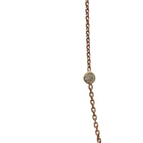 Gemdek M(R) 14KR .62CT BEZELED 10 DIAMONDS BY THE YARD NECKLACE