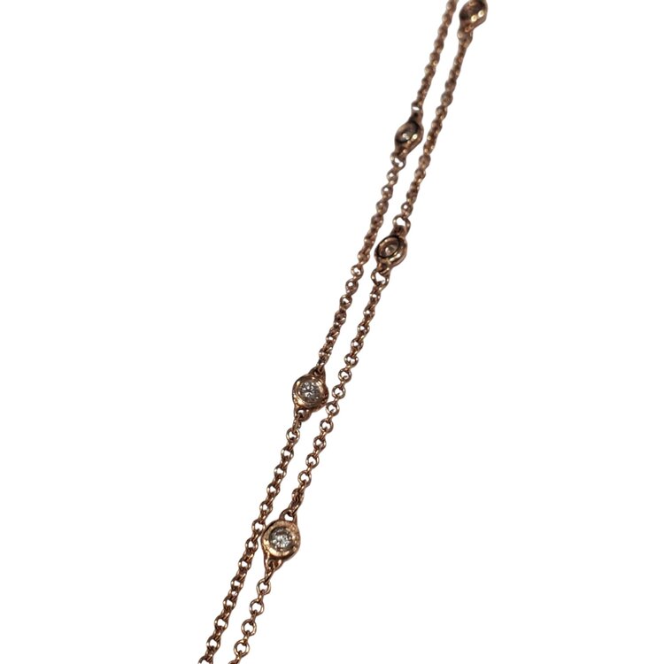 Gemdek M(R) 14KR .30CT DIAMONDS BY THE YARD DESIGN BRACELET