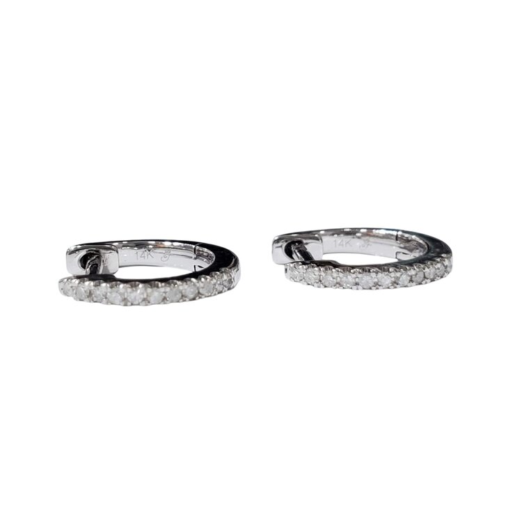 (R) 14K .10CT HUGGIE HOOPS