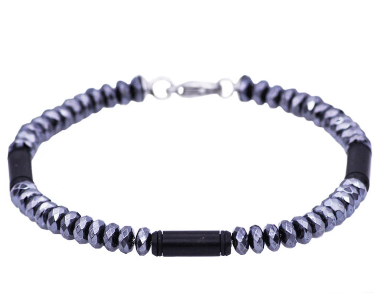 (R) Hematite and stainless steel