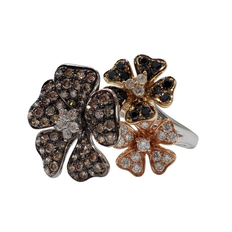 Gemdek M(R) 14K 1.35TDW CHOC AND WHT DIA