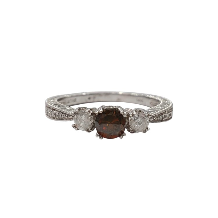 Gemdek M(R)14KW .35CT RED CONIAC DIA RING