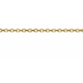(R)14K YG CABLE 1.4MM CHAIN DIAMOND CUT PRICE PER INCH WITH NO CLASP