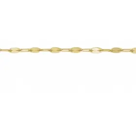(R)14K YG KEYHOLE 1.5MM YELLOW GOLD CHAIN PRICE PER INCH