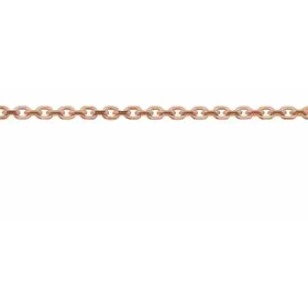 (R)14K RG CABLE 1.4MM CHAIN ROSE GOLD DIAMOND CUT PRICE PER INCH WITH NO CLASP