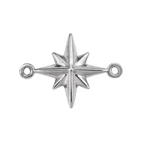 (R)14K WG STAR CHARM WHITE GOLD