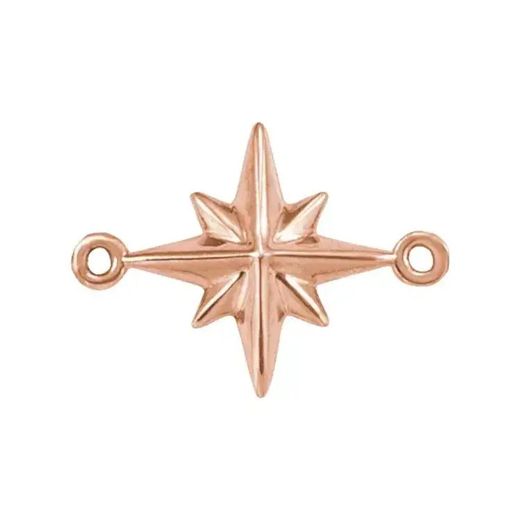 (R) 14K RG STAR CHARM ROSE GOLD