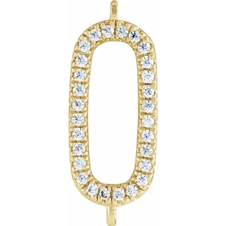 (R) 14K YG .06CT OVAL DIAMOND LINK YELLOW GOLD