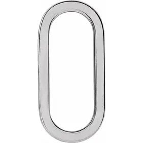 (R) 14K WG ELONGATED LINK CHARM WHITE GOLD