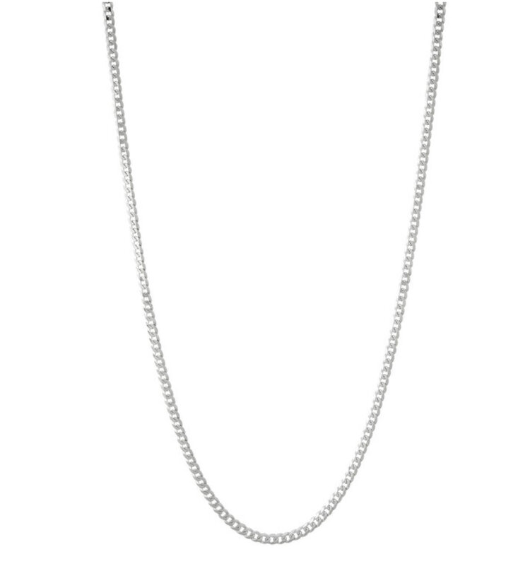 MIDAS (R) 14KW CURB CHAIN 1.95MM WIDE PRICE PER INCH WITH NO CLASP