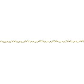 MIDAS (R) 14KY HEART CHAIN 3.50MM WIDE PRICE BY INCH WITH NO CLASP