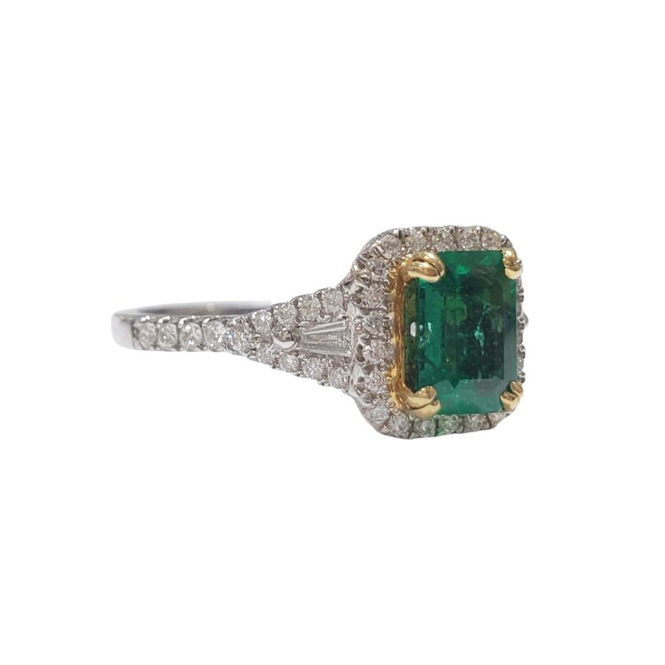 M(R)18K .76CT EM .39CT DIA