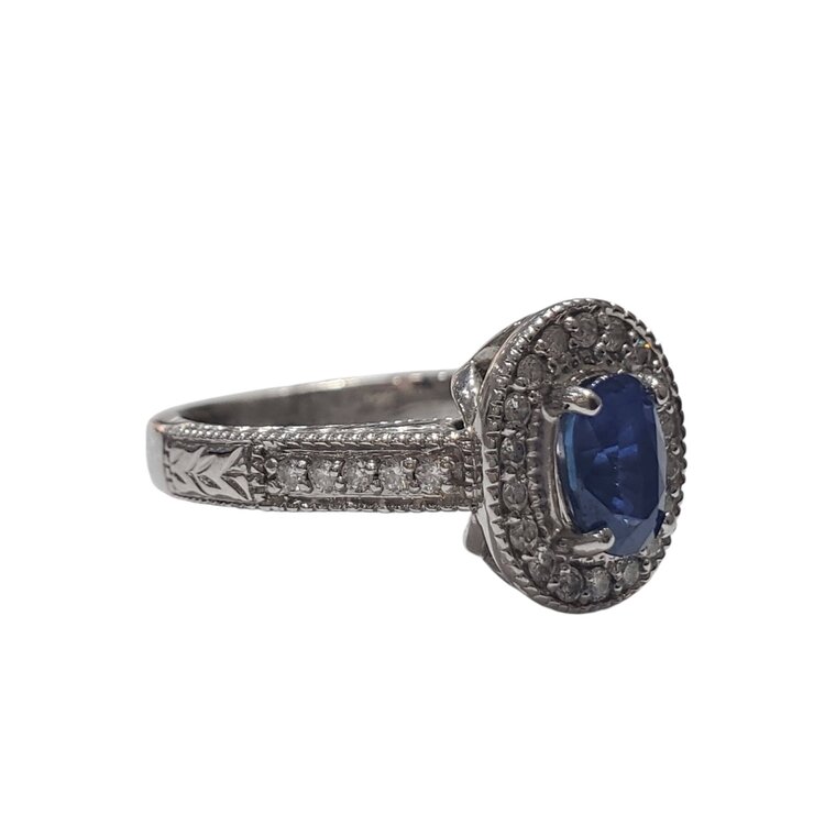 Gemdek M(R) 14K 1.16CT SAPPH .27 DIA