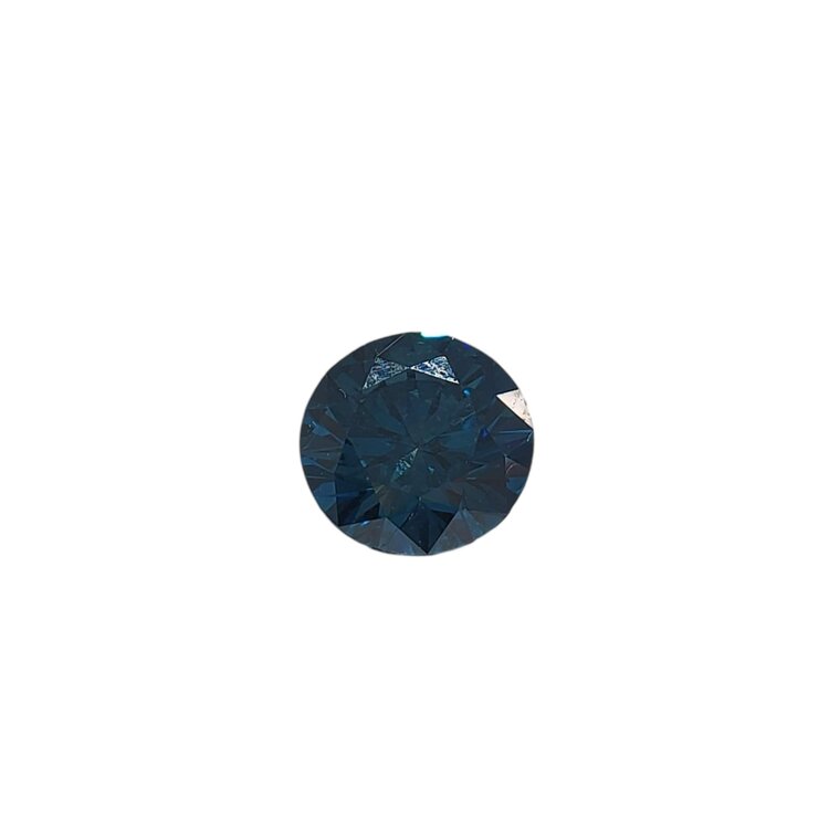 Gemdek M(R) 1.01CT IRRADIATED BLUE DIAMOND ROUND CUT