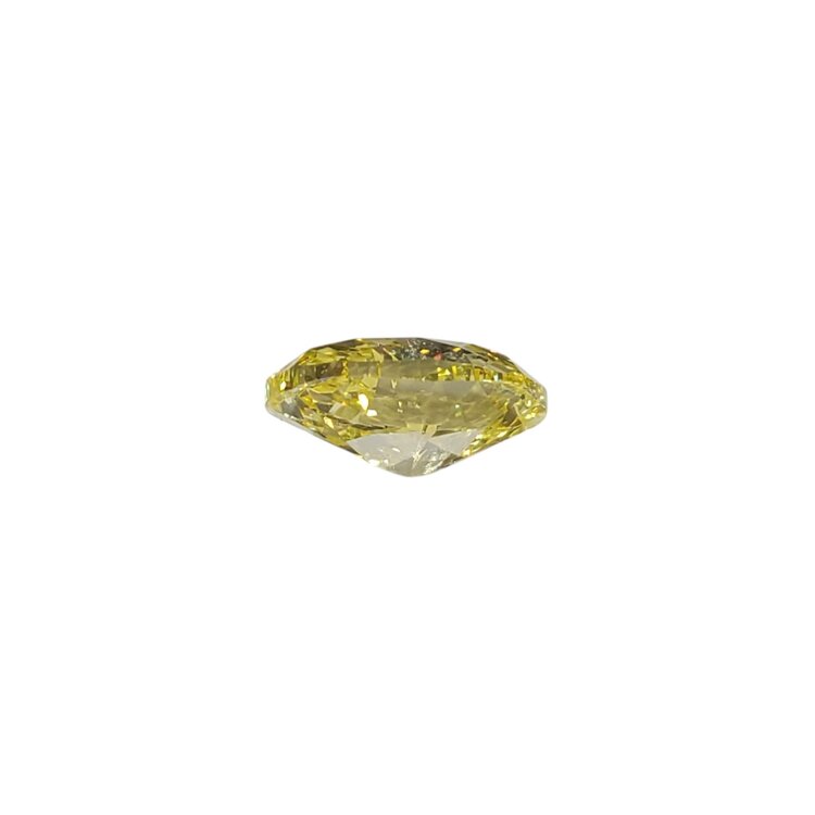 Gemdek M(R) 1.25CT IRRADIATED YELLOW DIAMOND OVAL CUT GIA #14599429