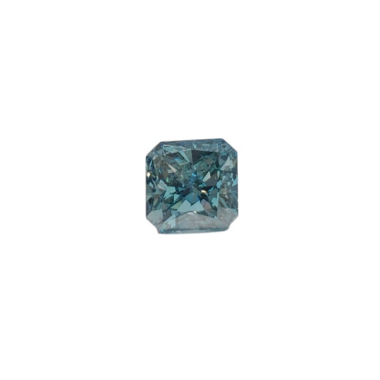 Gemdek M(R) 1.23CT IRRADIATED BLUE DIAMOND RADIANT CUT