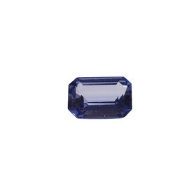 Gemdek M(R) 2.16CT PURPLISH BLUE SAPPHIRE EMERALD CUT GAL #201421277