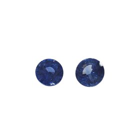Gemdek M(R) 1.97CTW SAPPHIRE ROUND CUT PAIR