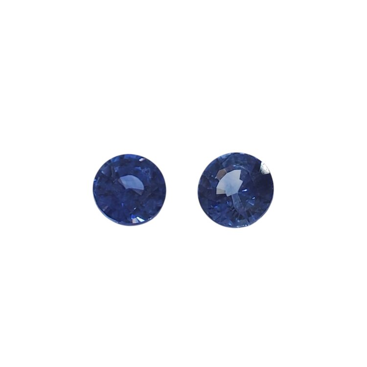 Gemdek M(R) 1.97CTW SAPPHIRE ROUND CUT PAIR