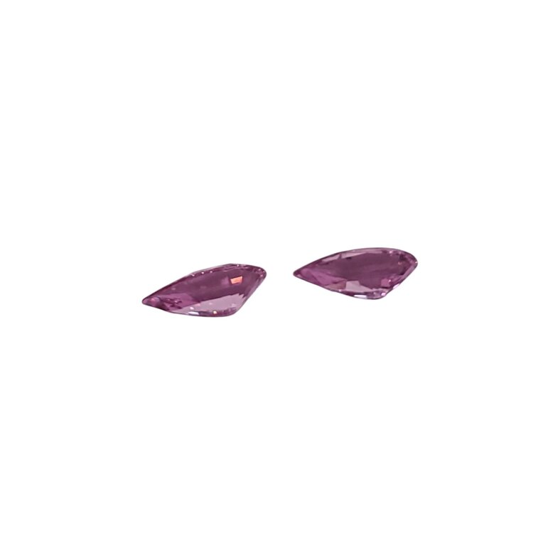 Gemdek M(R) 1.59CTW PINK SAPPHIRE PEAR CUT PAIR