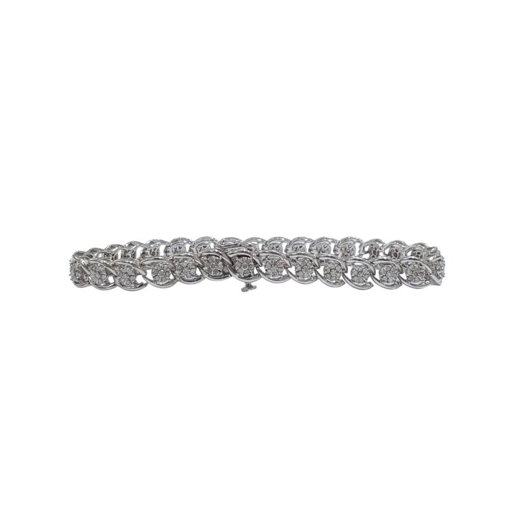 (Y) 925 1.00CT DIAMOND FASHION BRACELET