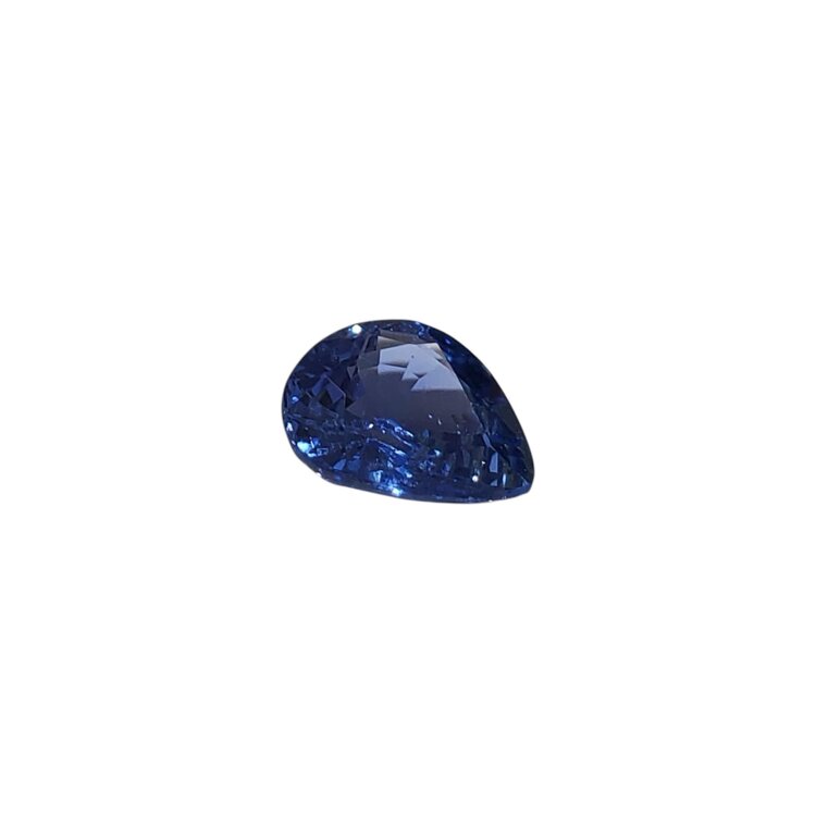 Gemdek M(R) 1.06CT BL SAPPHIRE PEAR CUT GIA#2195569294