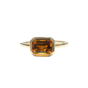 PARAGON COUTURE (R) 1CT CTRINE YELLOW/GOLD RING