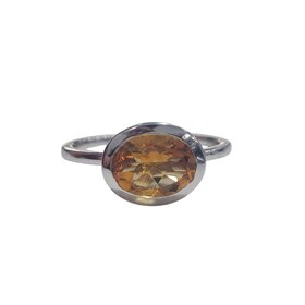 PARAGON COUTURE (R) 14K 1.30CT CITRINE BEZELED RING