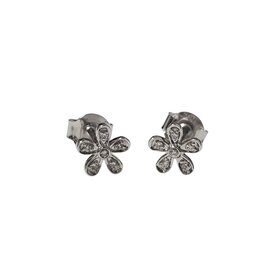 Daniels Jewels Art (R) 14K .05CT DIAMOND FLOWER STUDS