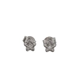 Daniels Jewels Art (R) 14K .07CT STAR SINGLE DIAMOND STUDS