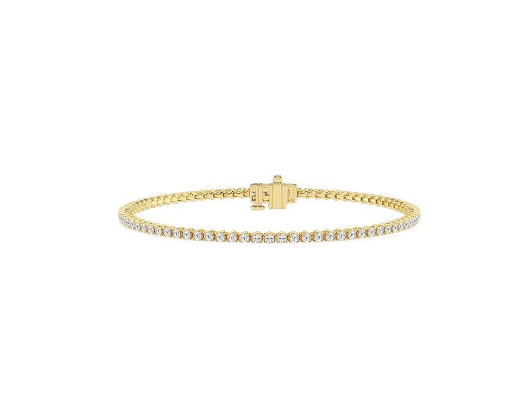 (R) 14KY 1.28CT LAB GROWN TENNIS BRACELET