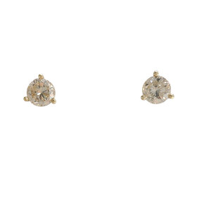 (X)14KY 1.25CT CHAMPAGNE DIA I1  MARTINI SET STUDS