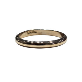 (Y) 14K 2.5MM SIZE 5.5 YELLOW GOLD BAND 2 GRAMS