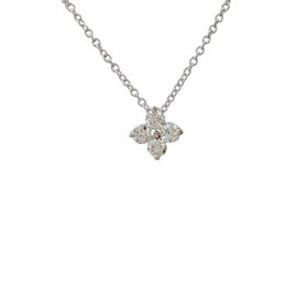 FJ Kashi M(Y) .29CT 4 STONE CLUSTER PENDANT