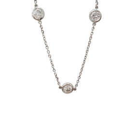 FJ Kashi M(Y)14K 1.80CT DIA BY YARD 12 DIAMONDS 18IN CHAIN