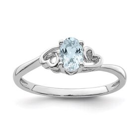 (Z)925 .43CT AQUA FASHION RING