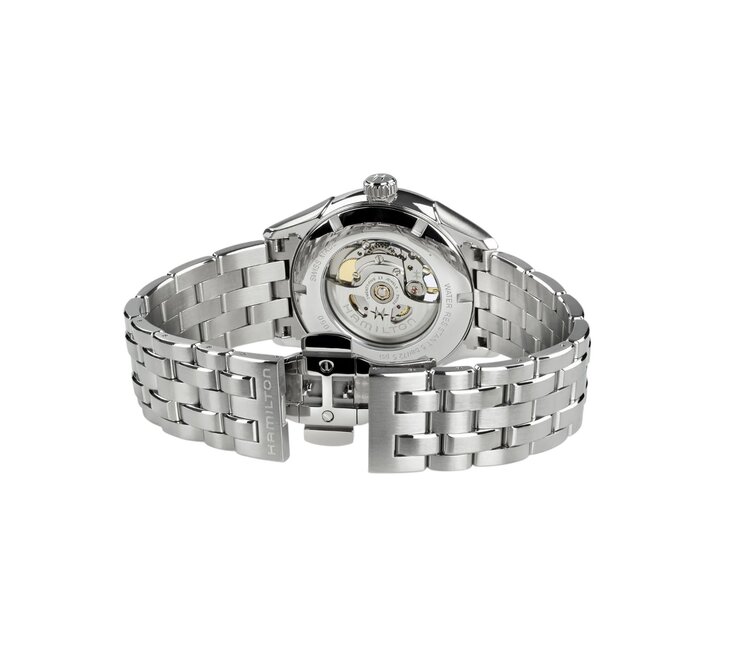 Hamilton HAMILTON JAZZ MASTER OPEN HEART/ Reference H32705140 / Caliber H-10 / Collection Jazzmaster /Movement Automatic/Case size 42MM/Thickness 11.4MM/Dial Color Blue Aventurine/Case Stainless Steel/Crystal Sapphire/80 hr pwr