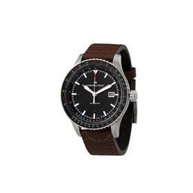 Hamilton HAMILTON AVIATION CONVERTER AUTO/ Reference H76615530 / Caliber H-10 / Collection Khaki Aviation /Movement Automatic/Case size 42MM/Thickness 10.87MM/Dial Color Black/Case Material Stainless Steel/Crystal Sapphire/80 hr pwr