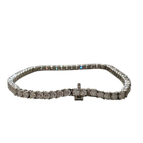 (R) PLAT 4.00CT 64 LAB GROWN DIAMOND TENNIS BRACELET