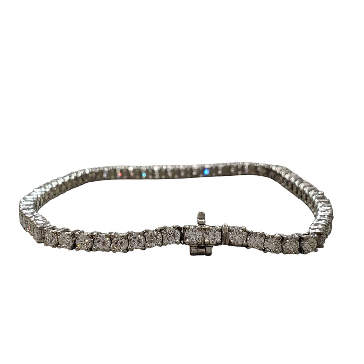 (R) PLAT 4.00CT 64 LAB GROWN DIAMOND TENNIS BRACELET