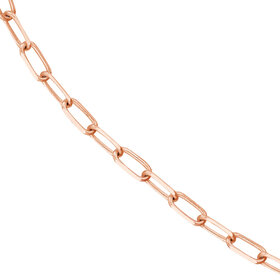 MIDAS (Y) 14KR 1.95MM PAPERCLIP ROSE GOLD LINK PRICE PER INCH