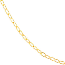 MIDAS (Y) 14KY 2.10MM OVAL PAPERCLIP YELLOW GOLD LINK PRICE PER INCH