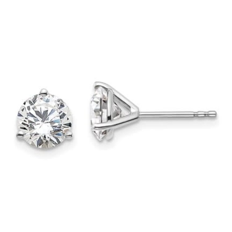 (R) 14KW .51TDW ROUND MARTINI SCREW BACK STUD EARRINGS