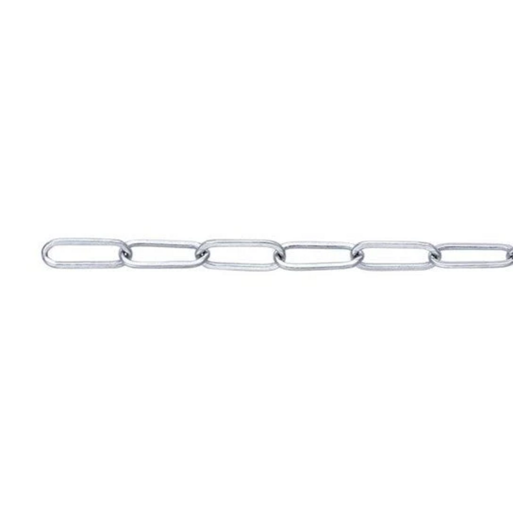 SUNSTONE (Y) 925 SILVER (CHLOE) PAPER CLIP STYLE LINK PRICE PER INCH