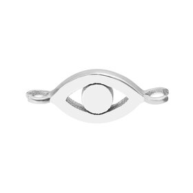 MIDAS (Y) 14KW EVIL EYE WHITE GOLD CHARM FOR PERMANENT JEWELRY
