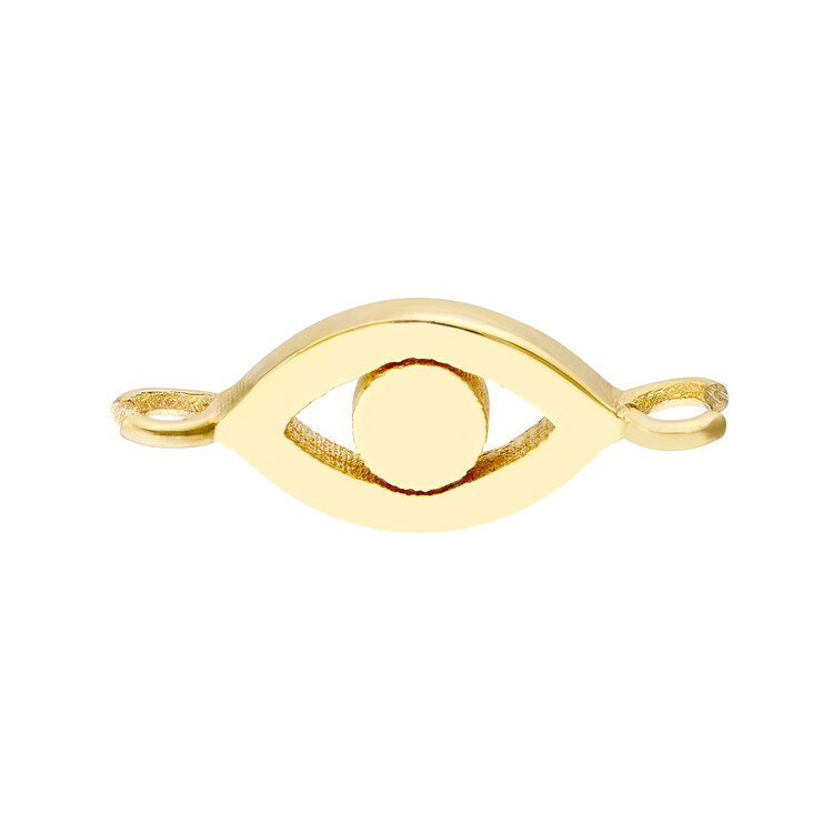 MIDAS (Y) 14KY EVIL EYE YELLOW GOLD CHARM FOR PERMANENT JEWELRY